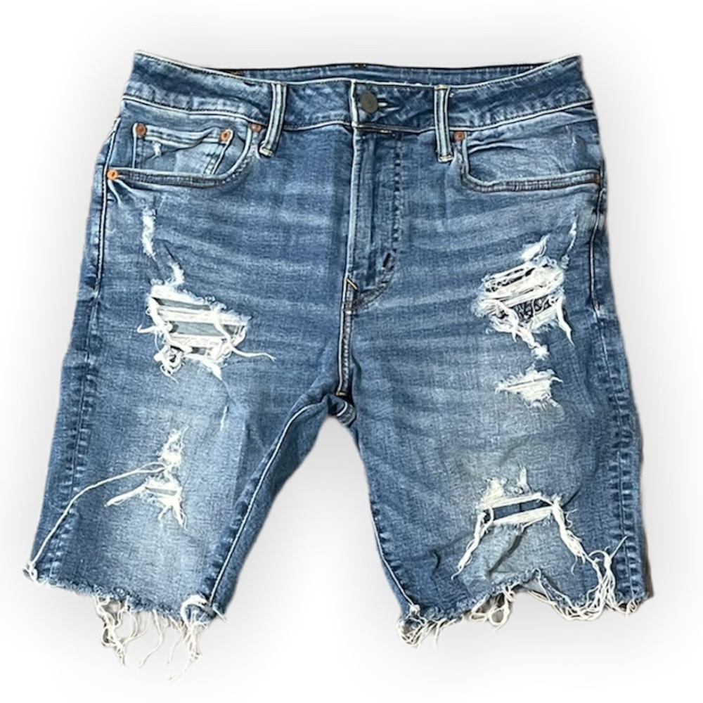 American Eagle Jean Cutoff Shorts Mens 32x32